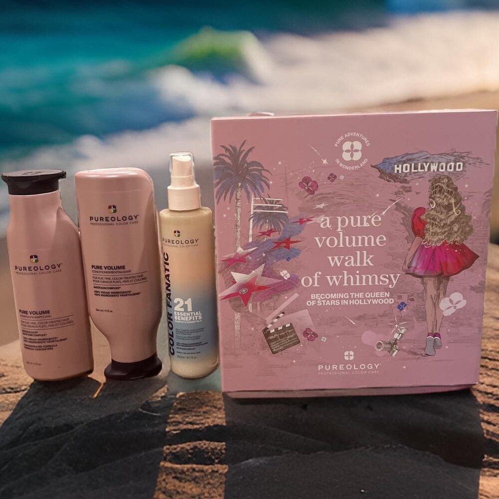 Pureology Volume Walk Whimsy Shampoo Conditioner Fanatic Leave-in Holiday Gift